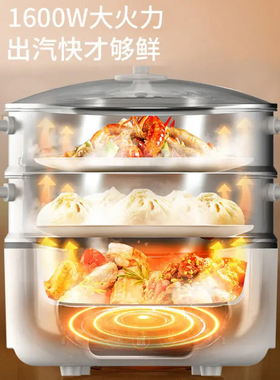 九阳多功能不锈钢电火锅