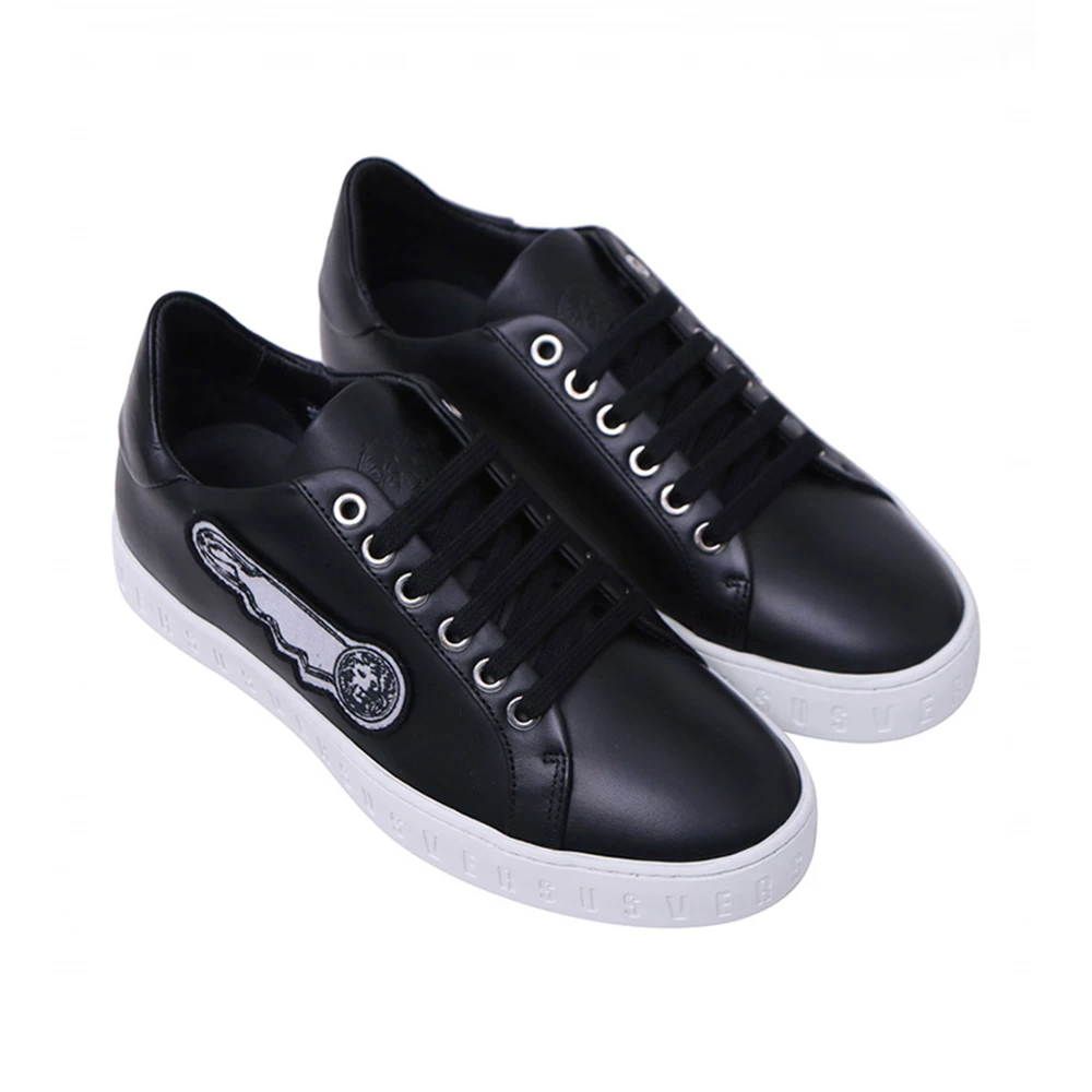 VERSACE Versace men's fashion black casual low-top casual shoes