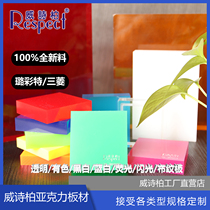 Wite Bai Acrylic Brand-new Material Pouring Type Super-Permeable Frosted Colored Clostride Gold And Silver Shiny Plates Can Be Customized