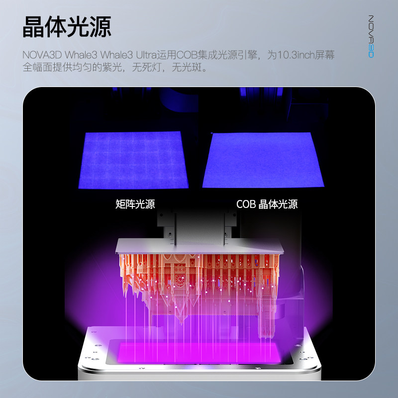 nova3d whale3光固化3d大8k打印机 nova3d3D打印机