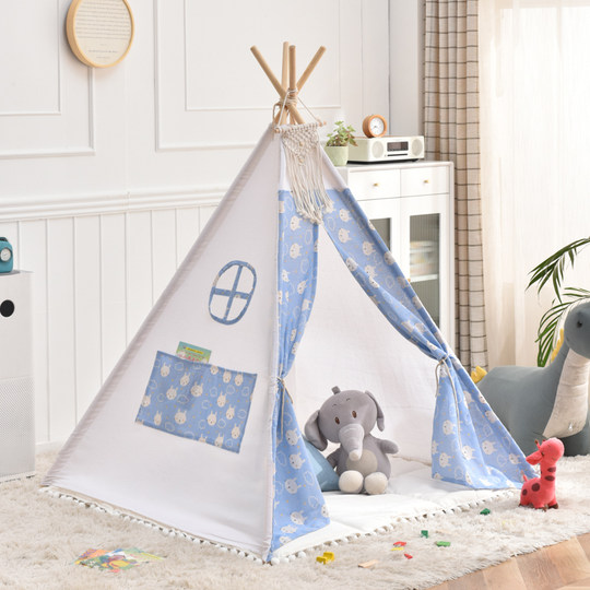 ins儿童帐篷室内游戏屋印第安帐篷男女孩宝宝玩具屋小房子