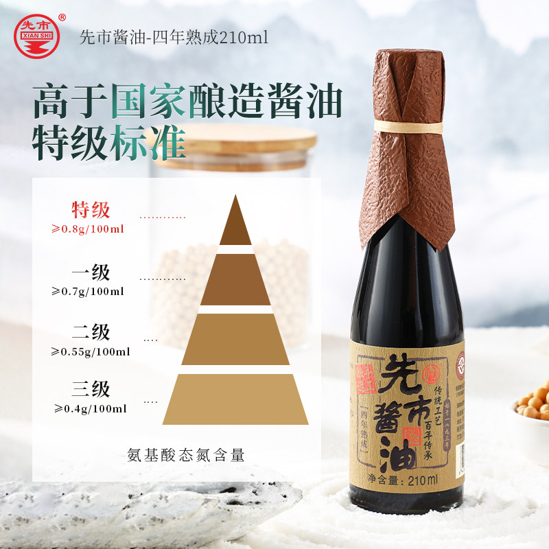 先市酱油四年熟成家用凉拌红烧百年原址古法酿造老抽调味品,淘宝优惠券,粉丝福利购,淘宝优惠卷