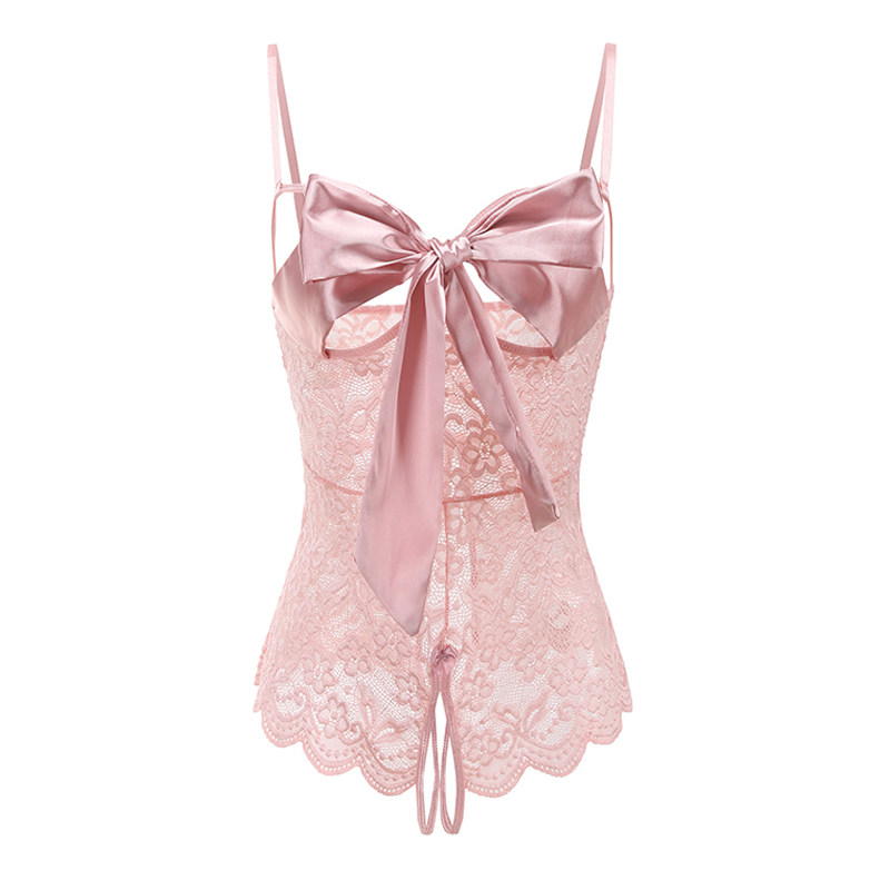 瑷绫说性感小胸诱惑蕾丝情器连体衣 瑷绫说睡裙