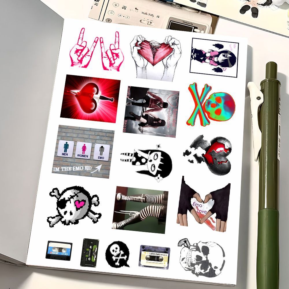 sence拼贴素材切膜贴纸ins风盐系拼贴古早味审美积累手账素材贴画 - 图2