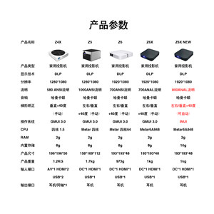 二手极米Z6XNEW投影机Z6X迷你Z6投屏高清Z5智能家庭影院投影仪Z4X