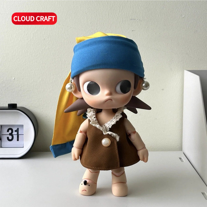 适应 Dimoo/嘎子姐/labubu娃衣少女的珍珠耳环套装搪胶毛公仔着替,淘宝优惠券,粉丝福利购,淘宝优惠卷