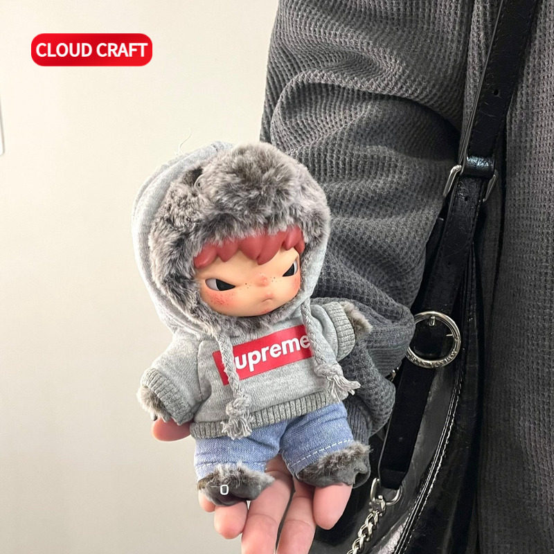 适用小野hirono娃衣公路日志系列潮酷卫衣套装搪胶毛绒公仔衣服,淘宝优惠券,粉丝福利购,淘宝优惠卷