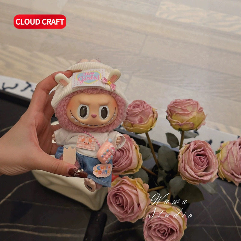 拉布布忠诚娃衣纯情小兔套装泡泡玛特labubu新款一二三代娃衣,淘宝优惠券,粉丝福利购,淘宝优惠卷