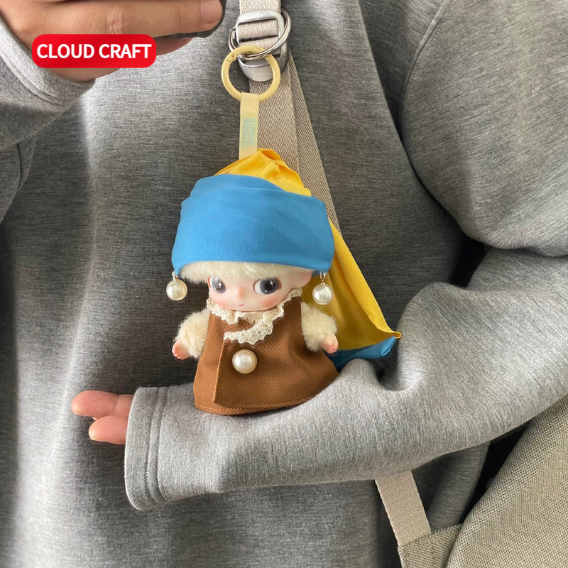 适用dimoo新生系列/星星人/嘎子姐/拉布布娃衣少女的珍珠耳环套装,淘宝优惠券,粉丝福利购,淘宝优惠卷