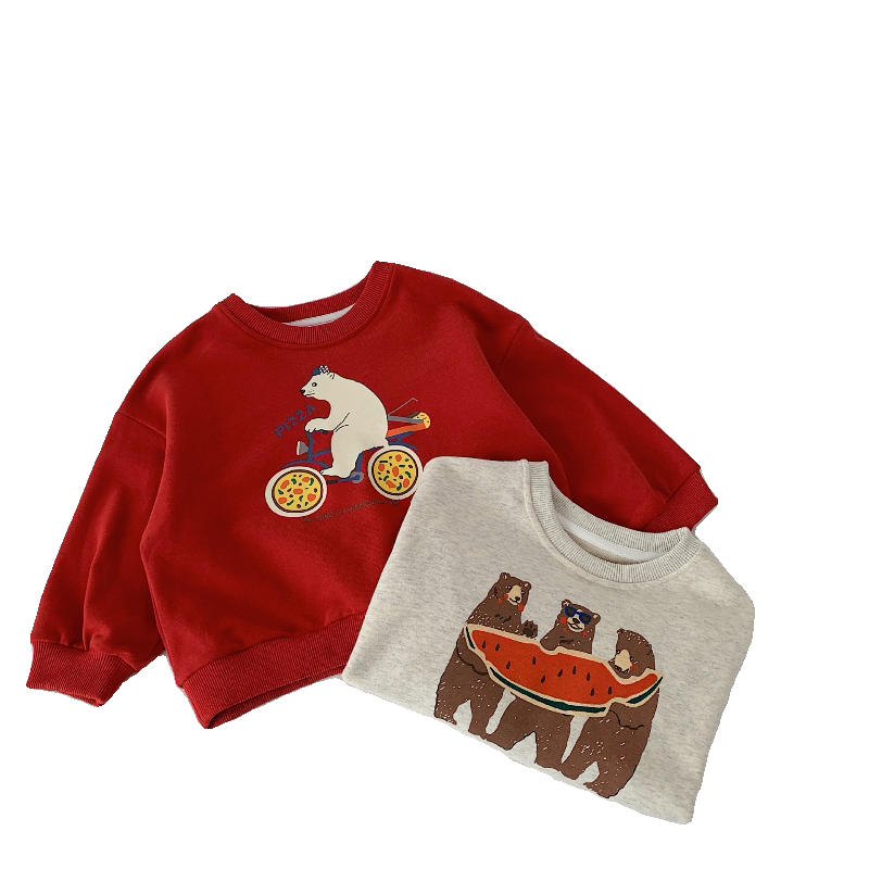 Children's clothing, cute pullovers, stylish sweatshirts for boys and girls