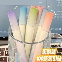 Eye Color Department Fluorescent Pen Hand Tent Multicolored Students With Large Capacity Colorful Morandi to focus on notes Instrumental Hand Ledger Special for Photo-remember Pen Silver Light Marker Pen DURABLE
