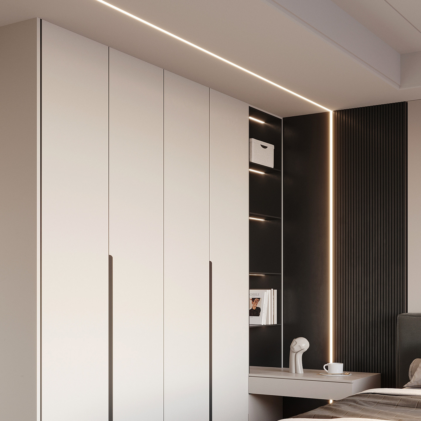 初识照明 led线条灯嵌入式铝槽无边框过道走廊客厅吊顶灯带线性灯,淘宝优惠券,粉丝福利购,淘宝优惠卷