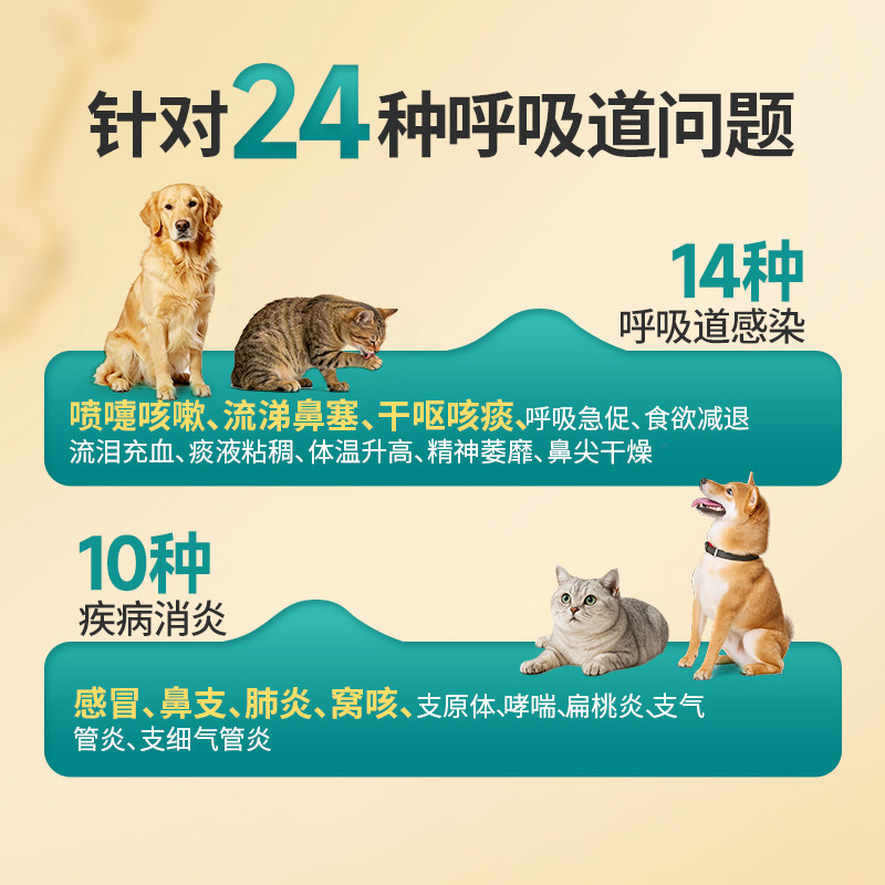 阿莫西林克拉维酸钾宠物片猫咪感冒鼻涕消炎狗鼻支治疗药多西环素