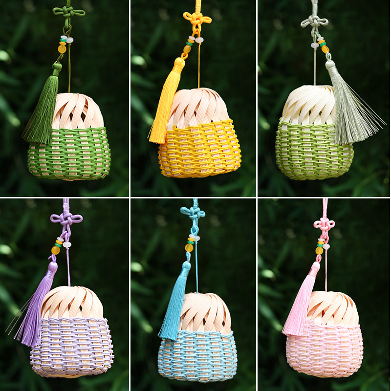 非遗藤编香囊DIY手工材料包编织中国风挂件挂饰古风创意纸藤香包,淘宝优惠券,粉丝福利购,淘宝优惠卷