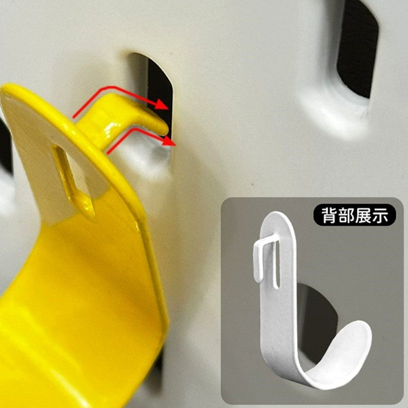 洞洞板配件方孔圆孔通用金属挂钩收纳架墙上免打孔桌面书架置物架,淘宝优惠券,粉丝福利购,淘宝优惠卷