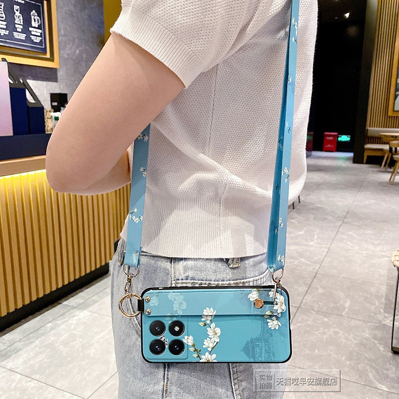 适用小米Redmi红米K70手机壳K70E保护套K90硅胶软壳Ultra腕带K80Pro至尊版斜挎背带全包防摔女款挂绳挂脖子男 - 图1