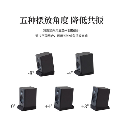 4寸5寸6寸8寸监听音箱工作室桌面音箱海绵 减震垫 单只 - 图3