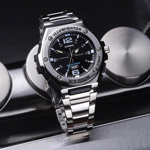 Casio卡西欧手表男复古时尚休闲运动男表学生电子石英表MWA-100HD - 图2