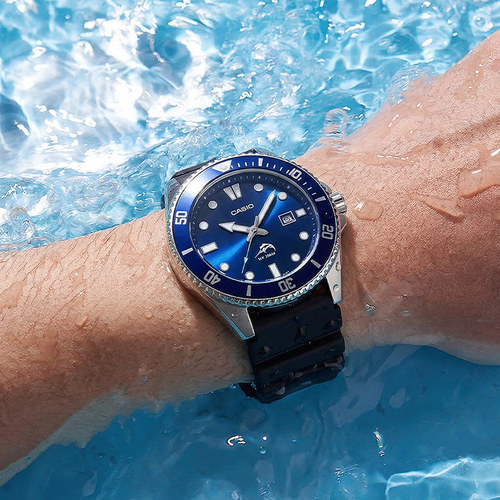 casio卡西欧手表男正新品款剑鱼海神防水男士石英表MDV-106 - 图2