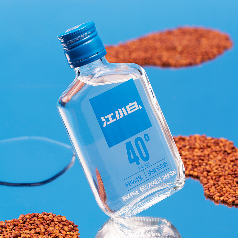 江小白白酒40度100ml*24瓶装整箱高粱酒粮食酒青春语录表达小酒版