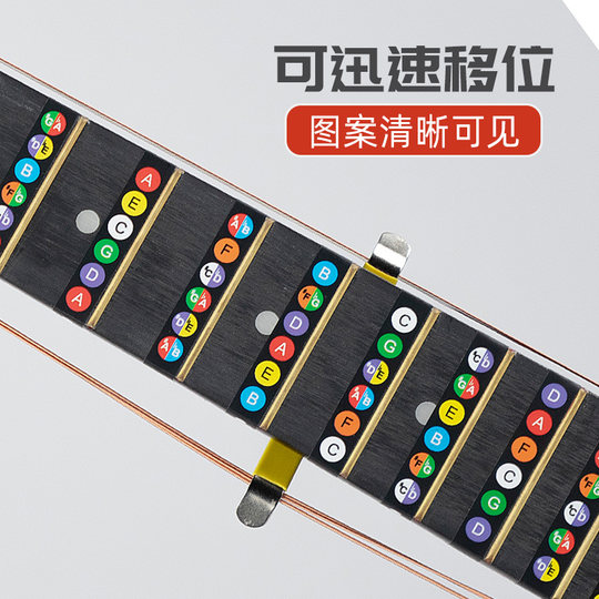 简谱音阶贴纸贴吉他入门初学自学新手乐理数字唱名指板电吉他配件