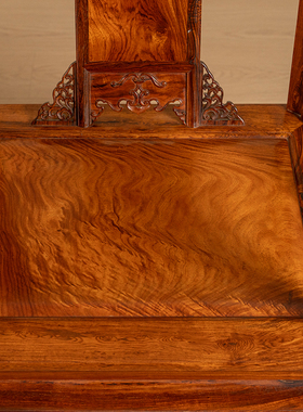 黄花梨皇宫圈椅成套（两椅一几）中式古典家具收藏海南黄花梨椅子