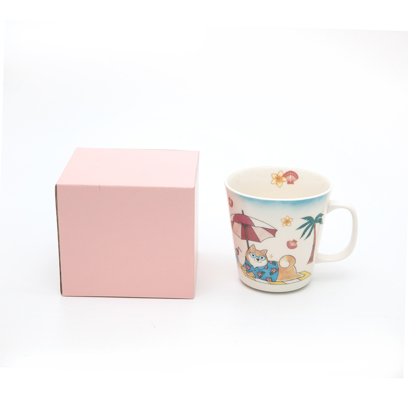 日本原产ceramic AI萌萌柴犬马克杯水杯瓷杯茶杯-图0