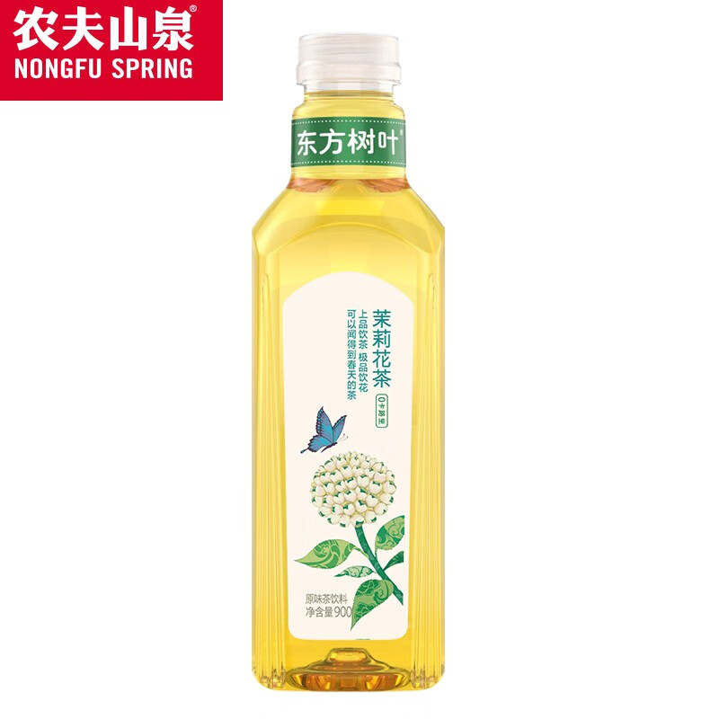 农夫山泉东方树叶900ml*12瓶整箱大瓶装青柑普洱茉莉花茶口味混装-图2