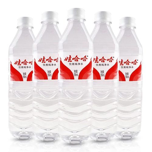 新货娃哈哈纯净水596ml*24瓶纸箱非矿泉水会议批发水娃哈哈纯净水 - 图1