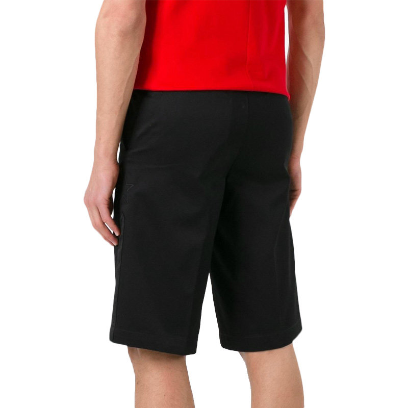 givenchy男装黑色棉质宽松简约短裤 奢批海外休闲裤