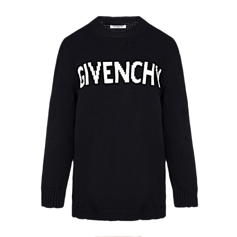 givenchy女士黑色长袖棉质卫衣 奢批海外卫衣/绒衫