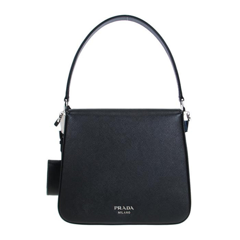 prada /普拉达女士质感黑色手提包 奢批海外女士包袋