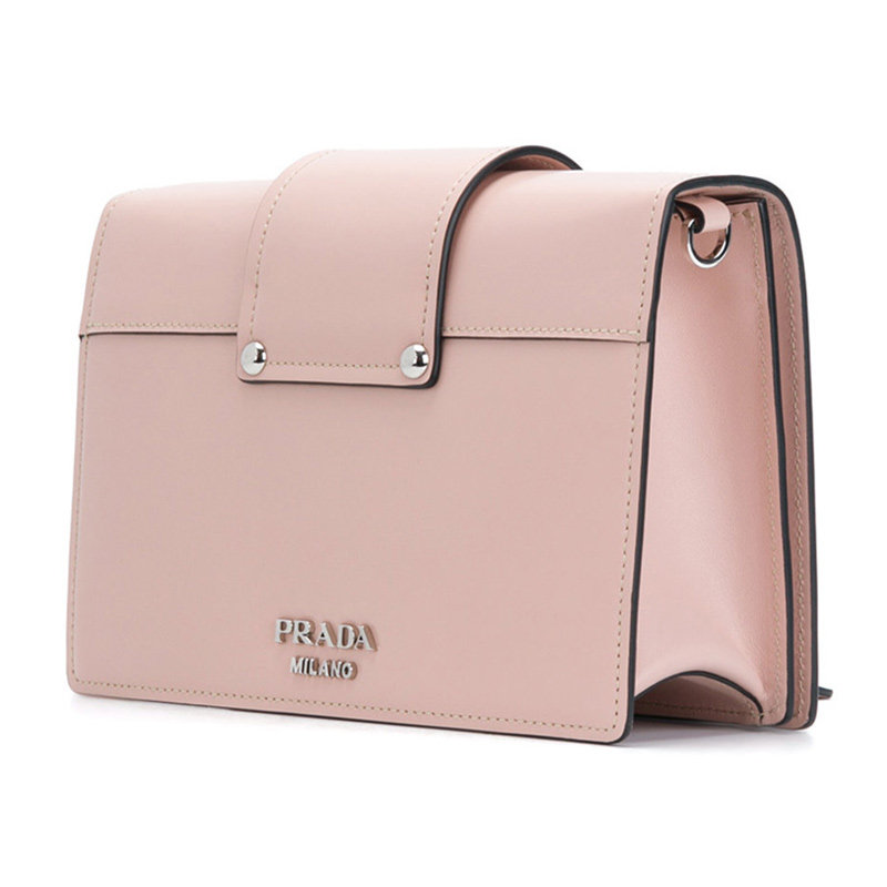 prada /普拉达新款女士粉色单肩包 奢批海外女士包袋