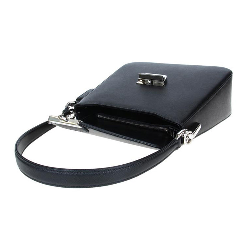 prada /普拉达女士质感黑色手提包 奢批海外女士包袋