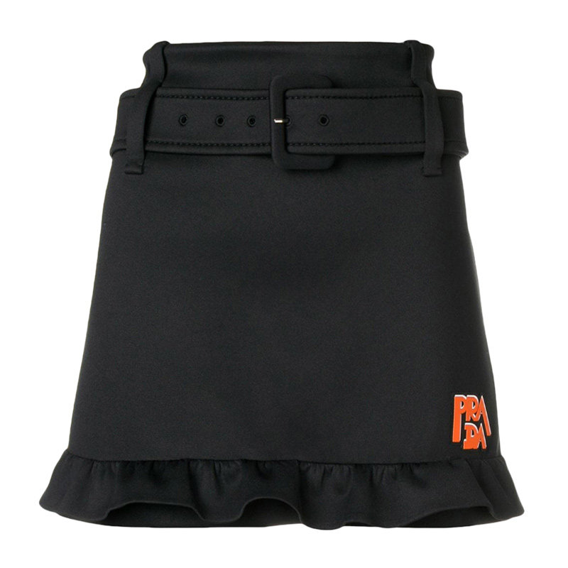 prada /普拉达春夏新品微标半身裙 奢批海外半身裙