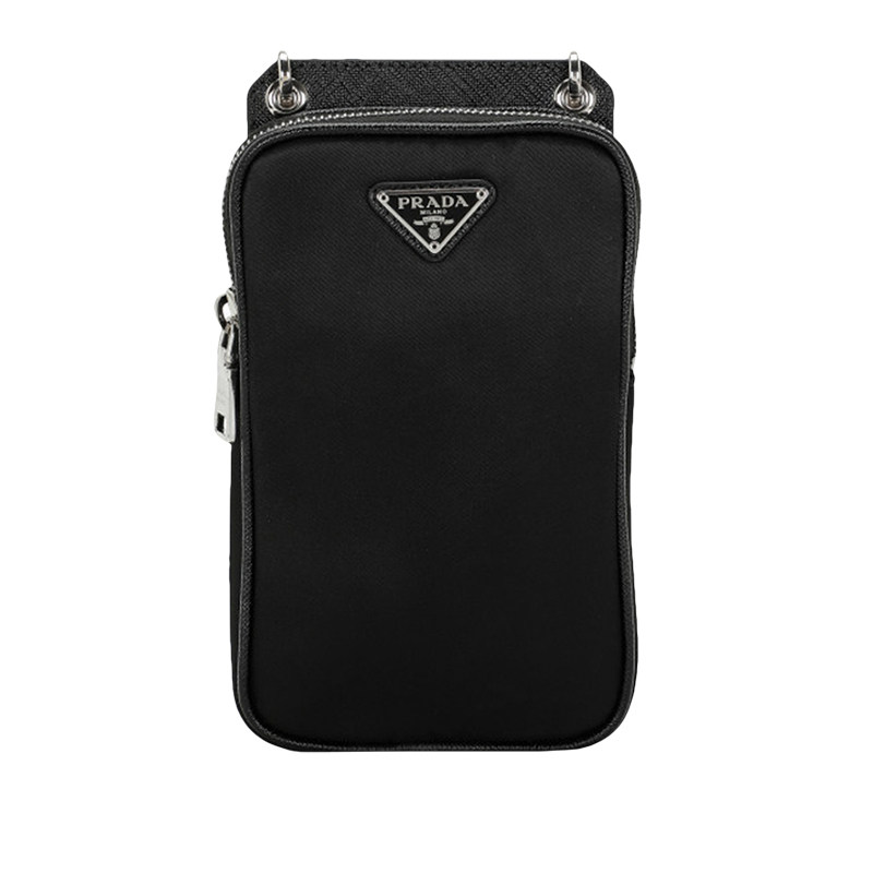 prada /普拉达21新款黑色手机包 奢批海外男士包袋