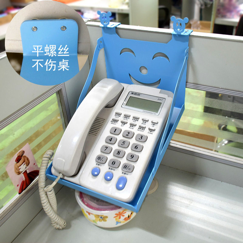 办公桌电话机置物架桌面收纳挂篮座机电话便捷接听增高架挂式架托,淘宝优惠券,粉丝福利购,淘宝优惠卷