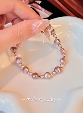 JINYU天然淡水珍珠手链女