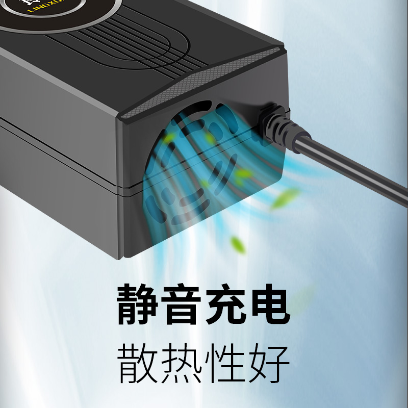 24伏电动车电瓶自动关机充电器24V12AH20AH玩具车轮椅海豚车通用 - 图2