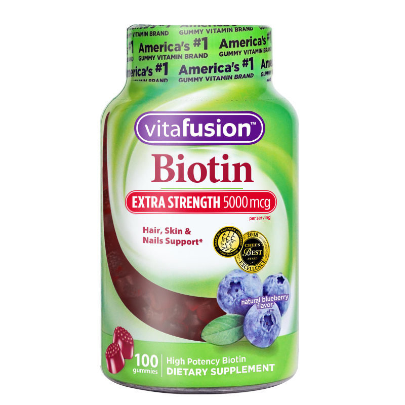 vitafusion美颜防脱发100粒生物素 俊辰海外其他膳食营养补充剂