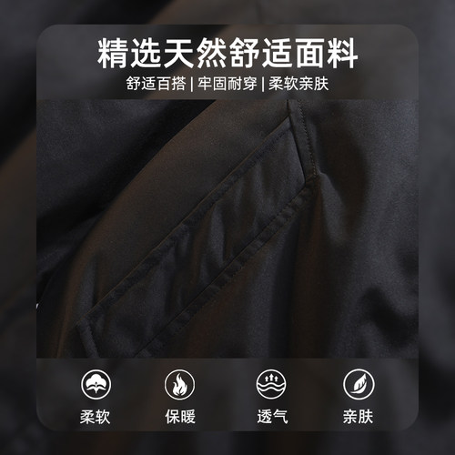 查尔斯桃心小猫印花假两件棉服男女冬季新款宽松休闲百搭加厚外套 - 图2