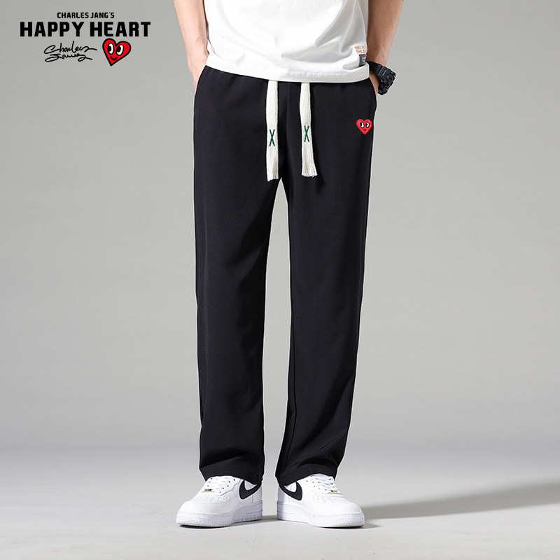  查尔斯桃心服饰休闲裤