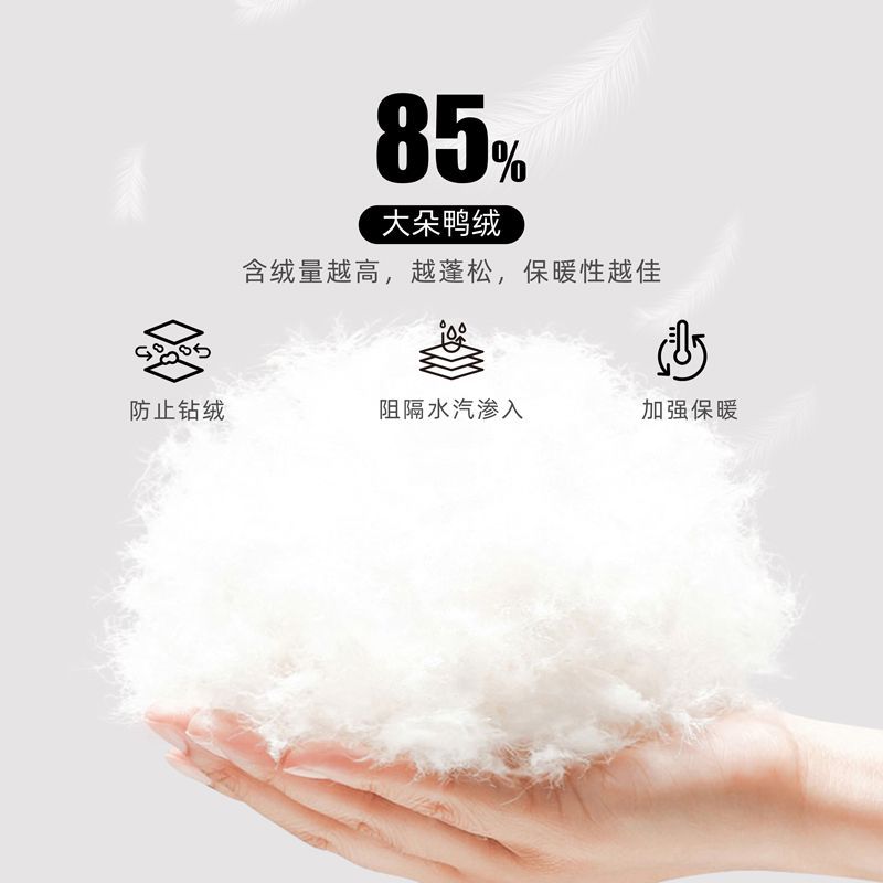 查尔斯桃心趣味花卉印花羽绒服男女冬季新款连帽加厚保暖面包外套 - 图2