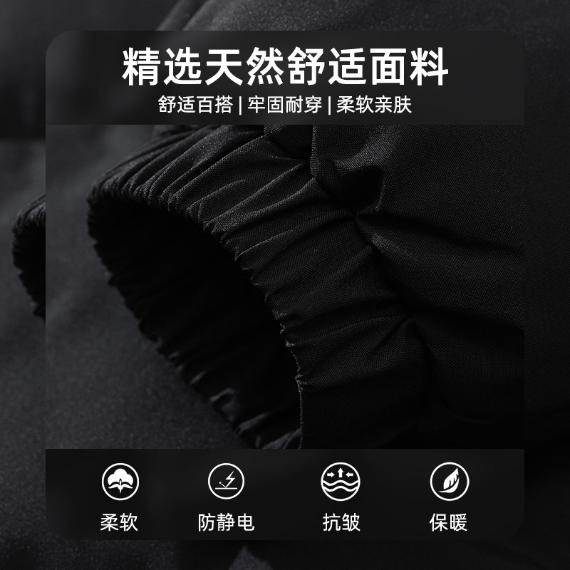 查尔斯桃心 秋冬新款字母印花加厚保暖御寒立领羽绒服男女同款