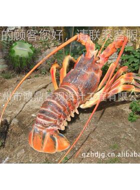 钢玻璃厂家供应脂树仿龙虾雕塑真室内外门26245头标志雕塑大龙虾