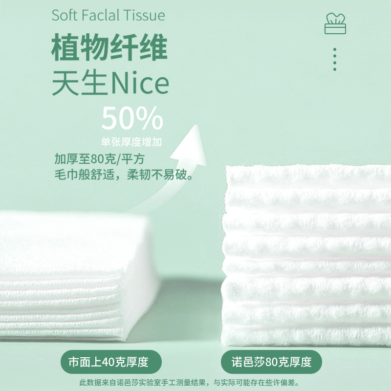 英国Noesa婴儿棉柔巾一次性洗脸巾宝宝干湿两用抽取式加厚擦脸巾_婴童用品