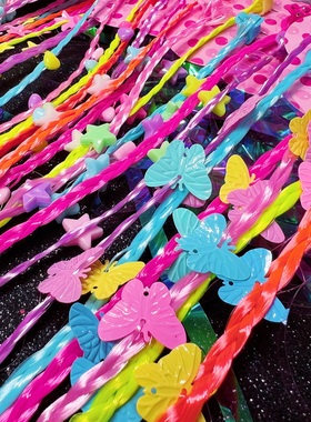 decora亚比视觉系串珠编发抓夹