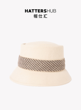 帽仕汇礼帽优雅秋冬羊毛毡帽