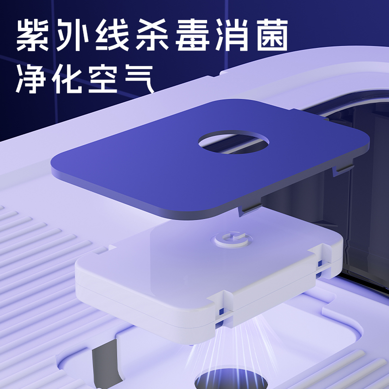 猫砂盆全封闭式超大号防带砂厕所除臭防外溅顶入一体式特大猫沙盆 - 图1