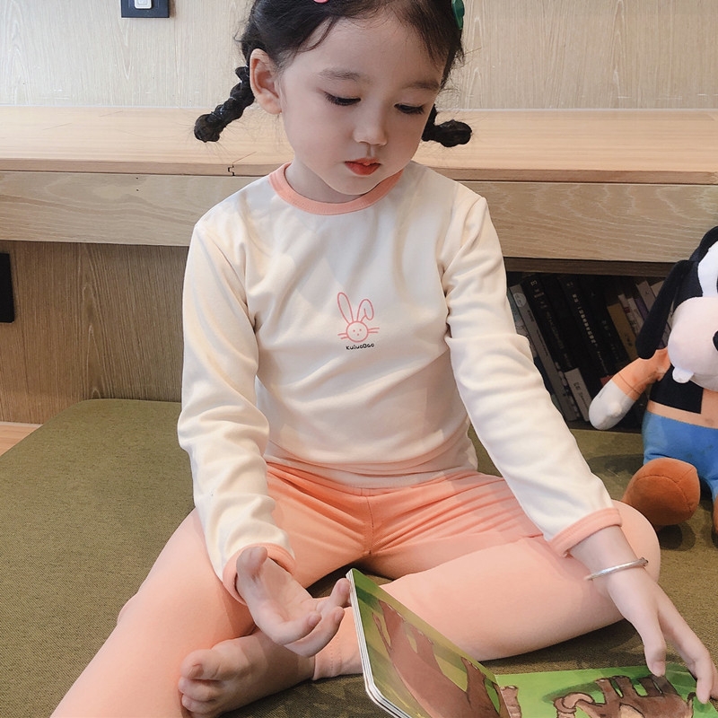 儿童秋冬新款内衣套装男女童秋衣秋裤家居服中小童睡衣宝宝套装潮